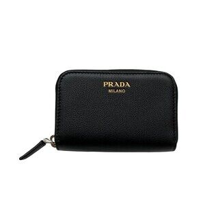 Prada GRAIN Compact Wallet Black